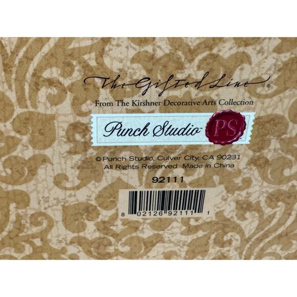 Vintage Punch Studio Eiffel Tower Paris Keepsake Note Card Glass Top Box 9 1/2" - Picture 8 of 8